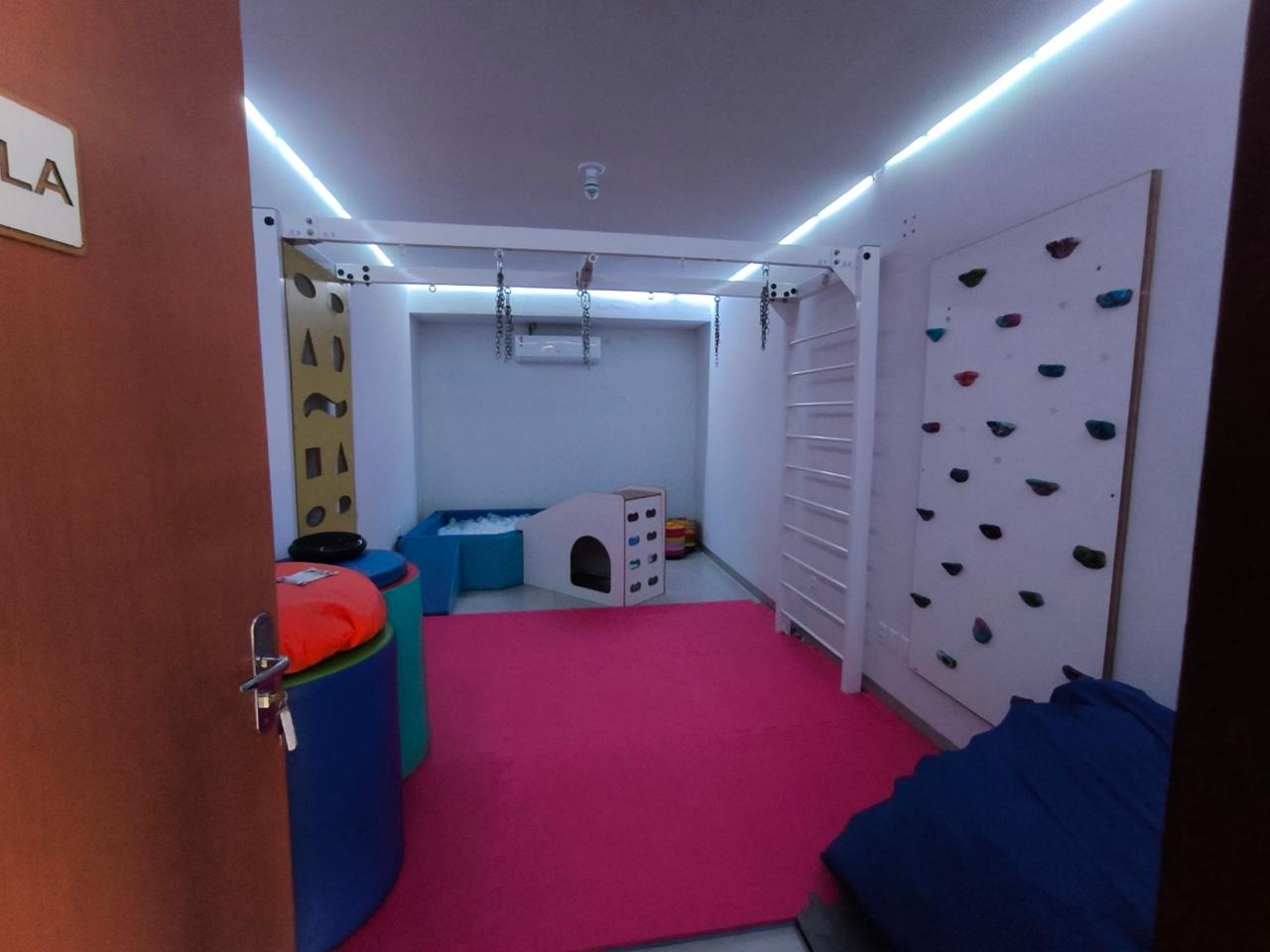 Sala de integração sensorial usada nas sessões de Terapia ABA da LeveMente